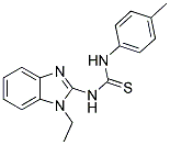 1-(1-ETHYL-1H-BENZOIMIDAZOL-2-YL)-3-P-TOLYL-THIOUREA Struktur