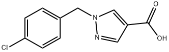 1-(4-CHLORO-BENZYL)-1H-PYRAZOLE-4-CARBOXYLIC ACID Struktur