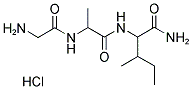 2-[2-(2-AMINO-ACETYLAMINO)-PROPIONYLAMINO]-3-METHYLPENTANOIC ACID AMIDE HYDROCHLORIDE Struktur