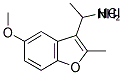 1-(5-METHOXY-2-METHYL-1-BENZOFURAN-3-YL)-1-ETHANAMINE HYDROCHLORIDE Struktur