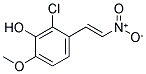 1-METHOXY-2-HYDROXY-3-CHLORO-4-(2-NITROVINYL)BENZENE Struktur