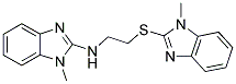 (1-METHYL-1H-BENZOIMIDAZOL-2-YL)-[2-(1-METHYL-1H-BENZOIMIDAZOL-2-YLSULFANYL)-ETHYL]-AMINE Struktur