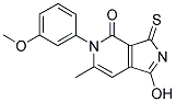 1-HYDROXY-5-(3-METHOXYPHENYL)-6-METHYL-3-THIOXO-3,5-DIHYDRO-4H-PYRROLO[3,4-C]PYRIDIN-4-ONE Struktur