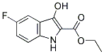 5-FLUORO-3-HYDROXY-1H-INDOLE-2-CARBOXYLIC ACID ETHYL ESTER Struktur