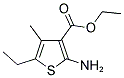 ETHYL 2-AMINO-5-ETHYL-4-METHYL-3-THIOPHENECARBOXYLATE Struktur