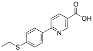 6-[4-(ETHYLTHIO)PHENYL]NICOTINIC ACID Struktur