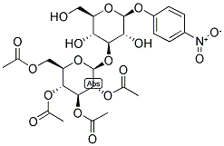 4-NITROPHENYL 3-O-(2,3,4,6-TETRA-O-ACETYL-BETA-D-GLUCOPYRANOSYL)-BETA-D-GLUCOPYRANOSIDE Struktur