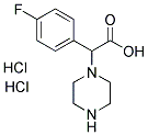 (4-FLUOROPHENYL)(1-PIPERAZINYL)ACETIC ACID DIHYDROCHLORIDE Struktur