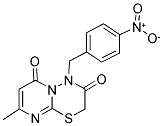 8-METHYL-4-(4-NITROBENZYL)-2H,6H-PYRIMIDO[2,1-B][1,3,4]THIADIAZINE-3,6(4H)-DIONE Struktur