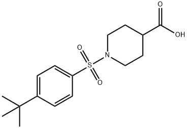 1-[(4-TERT-BUTYLPHENYL)SULFONYL]PIPERIDINE-4-CARBOXYLIC ACID Struktur