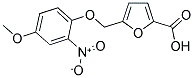 5-[(4-METHOXY-2-NITROPHENOXY)METHYL]-2-FUROIC ACID Struktur