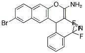 2-AMINO-7-BROMO-4-[2-(TRIFLUOROMETHYL)PHENYL]-4H-BENZO[G]CHROMENE-3-CARBONITRILE Struktur