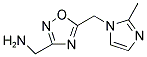 ((5-[(2-METHYL-1H-IMIDAZOL-1-YL)METHYL]-1,2,4-OXADIAZOL-3-YL)METHYL)AMINE Struktur