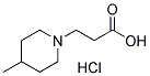 3-(4-METHYL-PIPERIDIN-1-YL)-PROPIONIC ACIDHYDROCHLORIDE Struktur