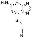 [(7-AMINO[1,2,4]TRIAZOLO[1,5-C]PYRIMIDIN-5-YL)THIO]ACETONITRILE Struktur