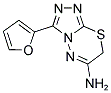 3-(2-FURYL)-7H-[1,2,4]TRIAZOLO[3,4-B][1,3,4]THIADIAZIN-6-AMINE Struktur