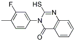 3-(3-FLUORO-4-METHYLPHENYL)-2-MERCAPTOQUINAZOLIN-4(3H)-ONE Struktur