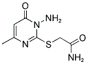 2-[(1-AMINO-4-METHYL-6-OXO-1,6-DIHYDROPYRIMIDIN-2-YL)THIO]ACETAMIDE Struktur