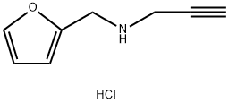 FURAN-2-YLMETHYL-PROP-2-YNYL-AMINEHYDROCHLORIDE Struktur