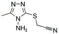 [(4-AMINO-5-METHYL-4H-1,2,4-TRIAZOL-3-YL)SULFANYL]ACETONITRILE Struktur