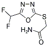 2-([5-(DIFLUOROMETHYL)-1,3,4-OXADIAZOL-2-YL]SULFANYL)ACETAMIDE Struktur