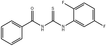 1-BENZOYL-3-(2,5-DIFLUOROPHENYL)THIOUREA Struktur