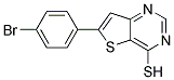 6-(4-BROMOPHENYL)THIENO[3,2-D]PYRIMIDINE-4-THIOL Struktur