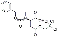 N-ALPHA-BENZYLOXYCARBONYL-N-ALPHA-METHYL-D-ASPARTIC ACID BETA-2,2,2-TRICHLOROETHYL ESTER Struktur