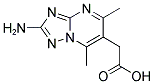 (2-AMINO-5,7-DIMETHYL[1,2,4]TRIAZOLO[1,5-A]PYRIMIDIN-6-YL)ACETIC ACID Struktur