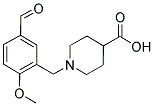 1-(5-FORMYL-2-METHOXYBENZYL)-4-PIPERIDINECARBOXYLIC ACID Struktur