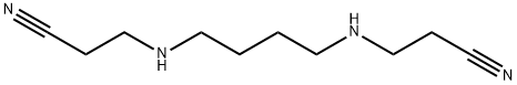 N,N'-DICYANOETHYL-1,4-BUTANEDIAMINE Struktur