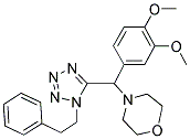 4-((3,4-DIMETHOXYPHENYL)(1-PHENETHYL-1H-TETRAZOL-5-YL)METHYL)MORPHOLINE Struktur