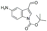 5-AMINO-3-FORMYL-1H-INDOL-1-CARBOXYLIC ACID TERT-BUTYL ESTER Struktur