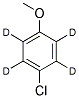 4-CHLOROANISOLE-2,3,5,6-D4 Struktur