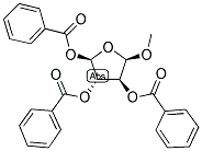 METHYL TRI-O-BENZOYL-BETA-D-ARABINOFURANOSE Struktur