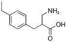 2-AMINOMETHYL-3-(4-ETHYL-PHENYL)-PROPIONIC ACID Struktur