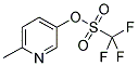 2-METHYL-5-PYRIDINETRIFLUOROMETHANESULFONATE Struktur