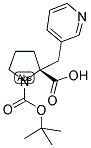 BOC-(R)-ALPHA-(3-PYRIDINYLMETHYL)-PROLINE Struktur