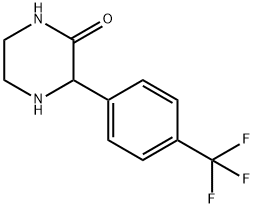 3-(4-TRIFLUOROMETHYL-PHENYL)-PIPERAZIN-2-ONE Struktur