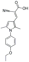 (2E)-2-CYANO-3-[1-(4-ETHOXYPHENYL)-2,5-DIMETHYL-1H-PYRROL-3-YL]ACRYLIC ACID Struktur