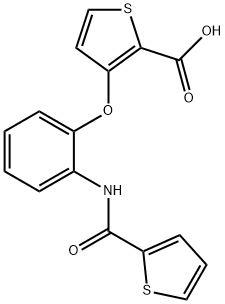 3-(2-[(2-THIENYLCARBONYL)AMINO]PHENOXY)-2-THIOPHENECARBOXYLIC ACID Struktur