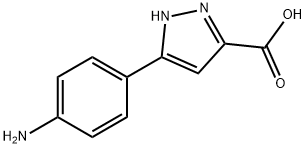 5-(4-AMINO-PHENYL)-1H-PYRAZOLE-3-CARBOXYLIC ACID Struktur