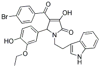 1-(2-(1H-INDOL-3-YL)ETHYL)-4-(4-BROMOBENZOYL)-5-(3-ETHOXY-4-HYDROXYPHENYL)-3-HYDROXY-1H-PYRROL-2(5H)-ONE Struktur