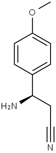 (R)-3-AMINO-3-(4-METHOXYPHENYL)PROPANENITRILE Struktur