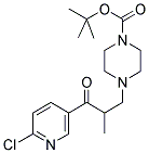 1-(6-CHLORO-PYRIDIN-3-YL)-2-METHYL-3-(4-BOC-PIPERAZIN-1-YL)-PROPAN-1-ONE Struktur