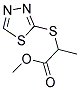 METHYL 2-(1,3,4-THIADIAZOL-2-YLSULFANYL)PROPANOATE Struktur