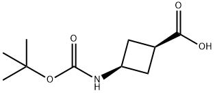 	Cis-3-(tert-butoxycarbonylamino)cyclobutanecarboxylic acid Struktur