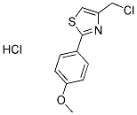 4-(CHLOROMETHYL)-2-(4-METHOXYPHENYL)-1,3-THIAZOLE HYDROCHLORIDE Struktur