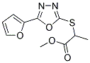 METHYL 2-([5-(2-FURYL)-1,3,4-OXADIAZOL-2-YL]SULFANYL)PROPANOATE Struktur