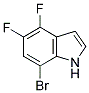 7-BROMO-4,5-DIFLUOROINDOL Struktur